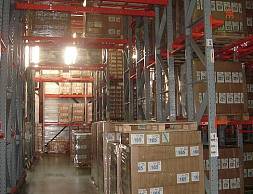 Компания "Увелка", г. Челябинск, стеллажи набивные