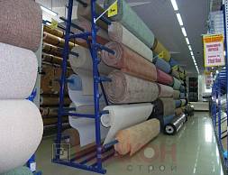 Сеть строительных супермаркетов "Перестройка": стеллажи Cash&Carry, рулонные